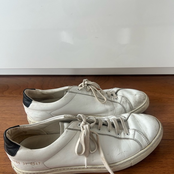 Common Projects low top Achilles white with black heel - Picture 4 of 7